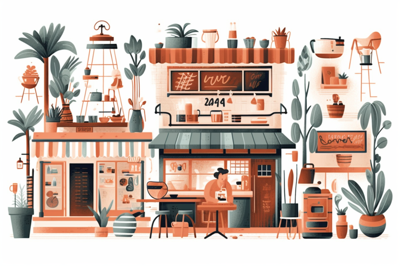 coffee shop cliparts