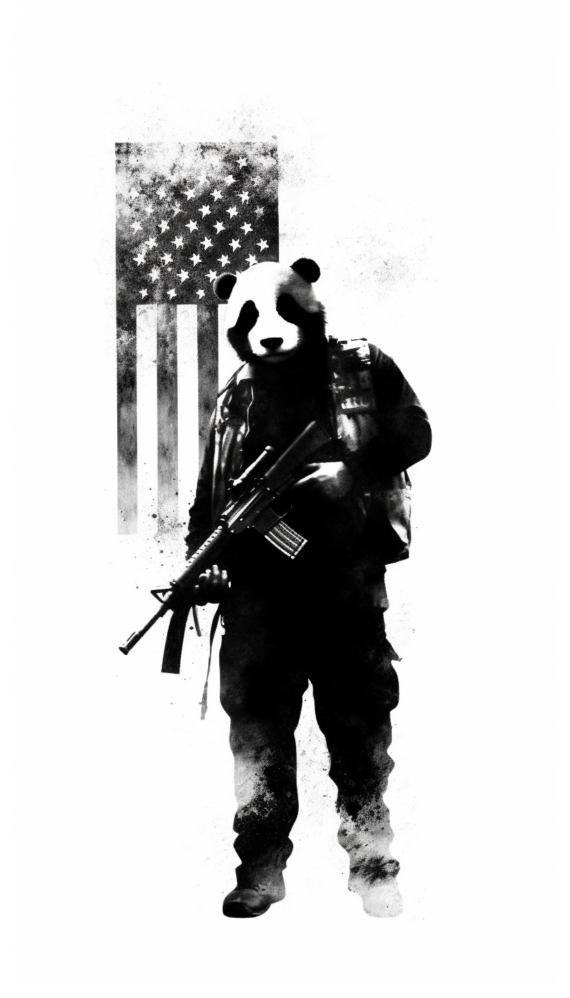 american flag clip art black and white