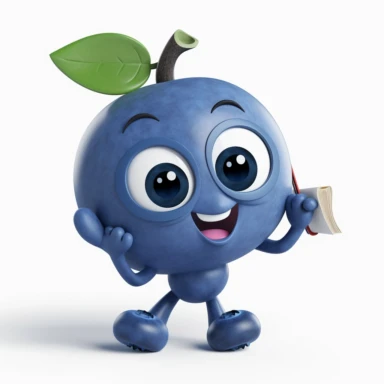 happy blueberry learning clipart 8 HD