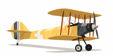 biplane Clipart simple ilustration, single design, 8k,