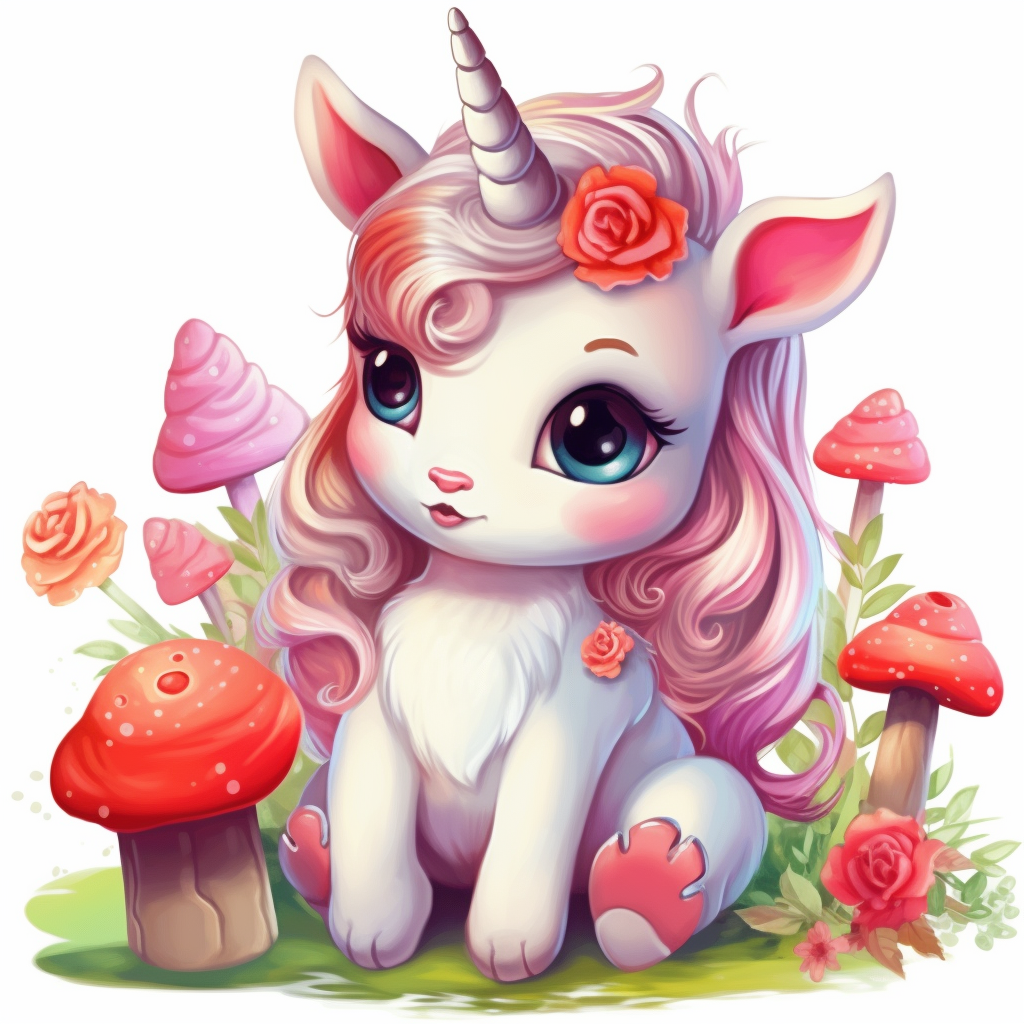 cute unicorn cliparts