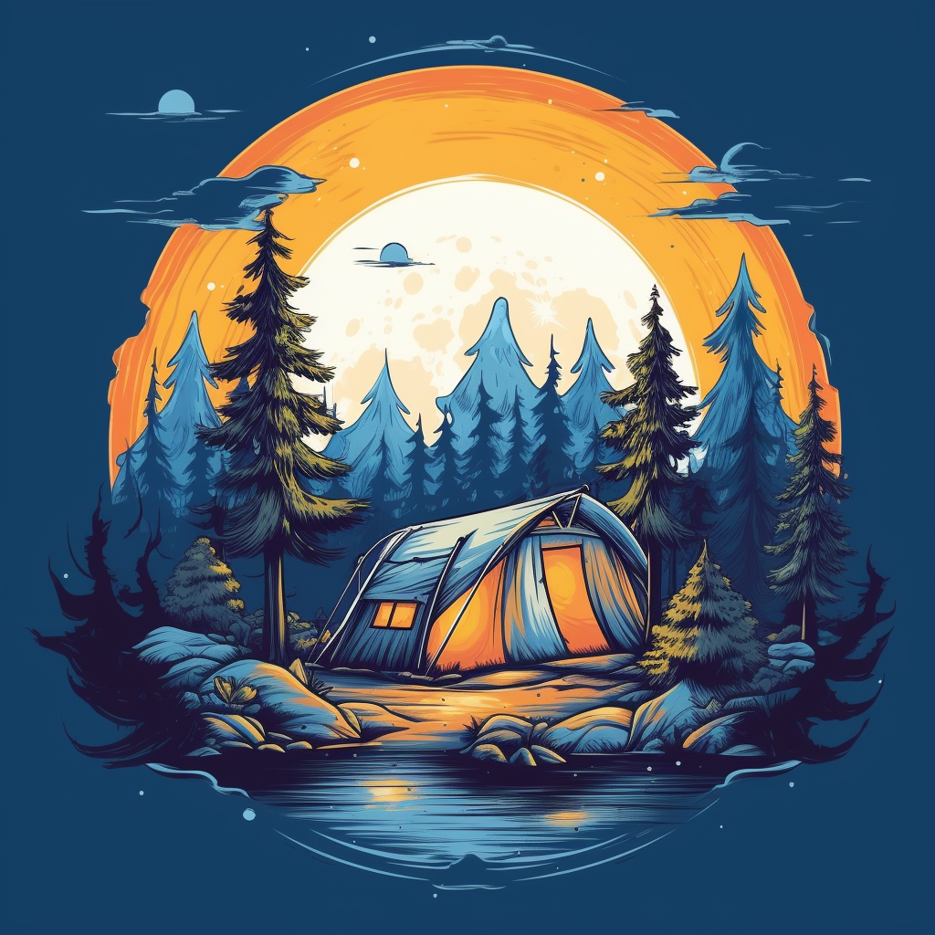 camping shirt cliparts