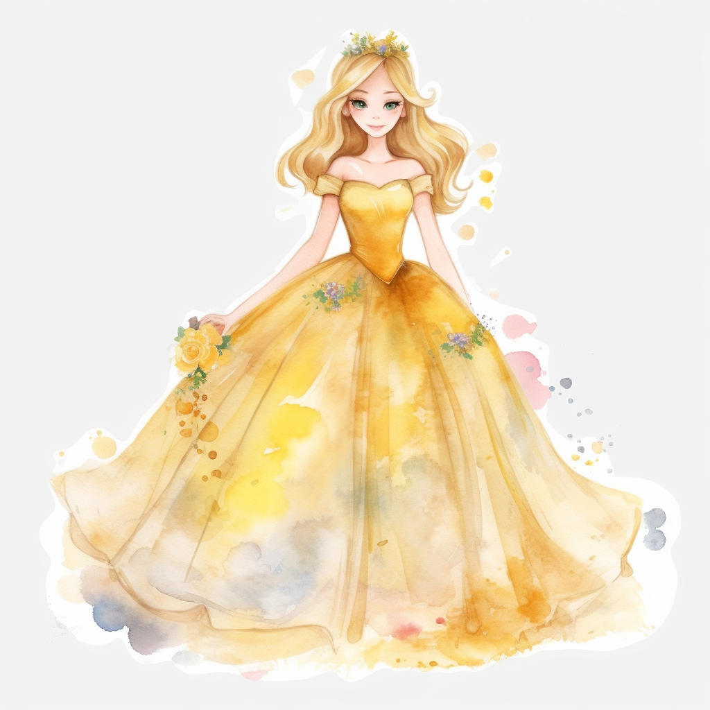 large princess cliparts