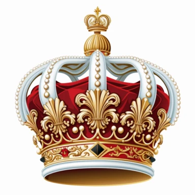 Vector illustration royal Imperial State Crown side view flat vector illustration clipart svg white background