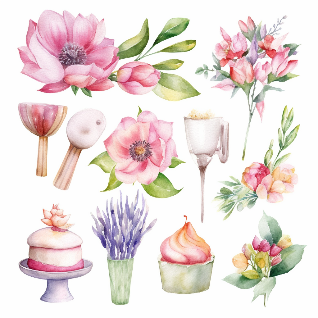 birthday cliparts flowers