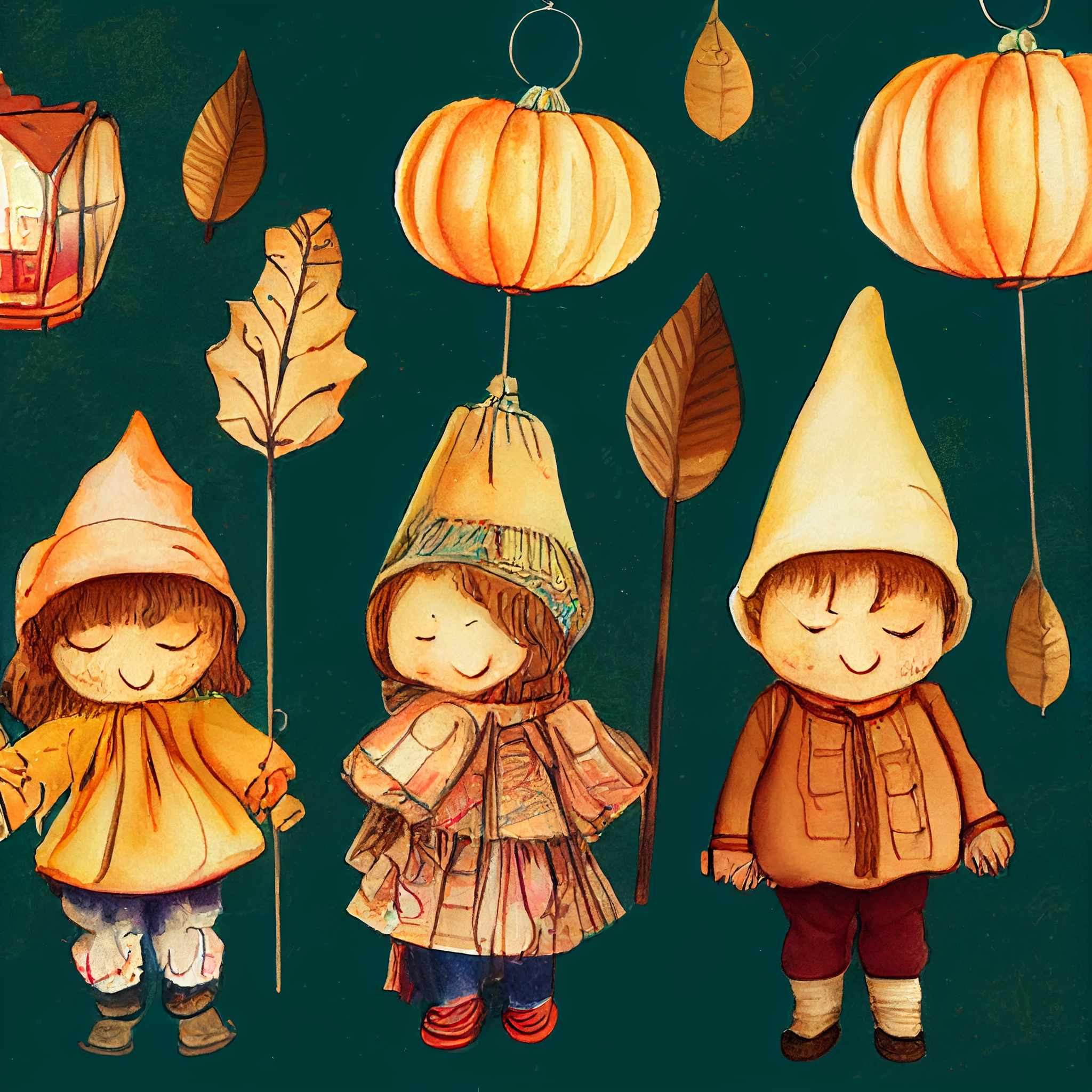 autumn clothing cliparts