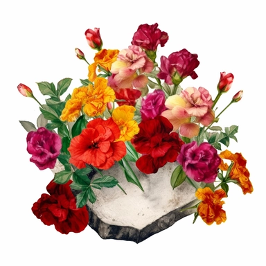 flower for headstones , Beautiful Watercolor Art, Charming, Isolated on White Background Floating on White Background, Crispy Details, Watercolor, High Resolution, High Quality Art, Clear, Vibrant, Rich Colors, Sharp, Vivid Details, 300 dpi, Clipart