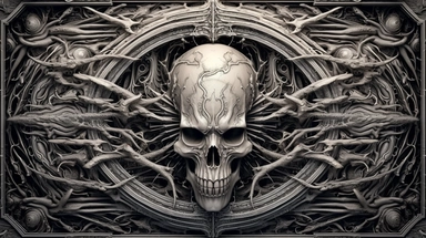 square decay macabre frame, clipart, in the style of deathmetal, depressive bloomcore, high resolution, joyful celebration of blasphemy, H.R. Giger