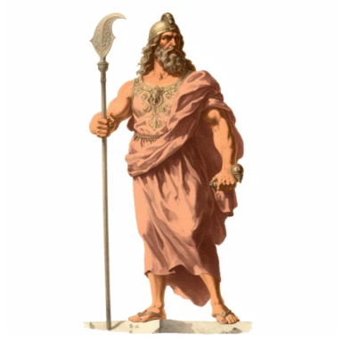 1 image of a Greek mythological figure, vintage style, no background, clipart