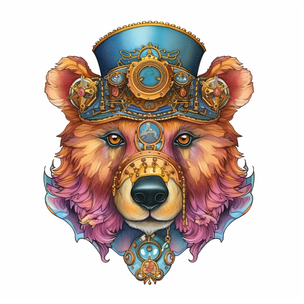 orange bear cliparts
