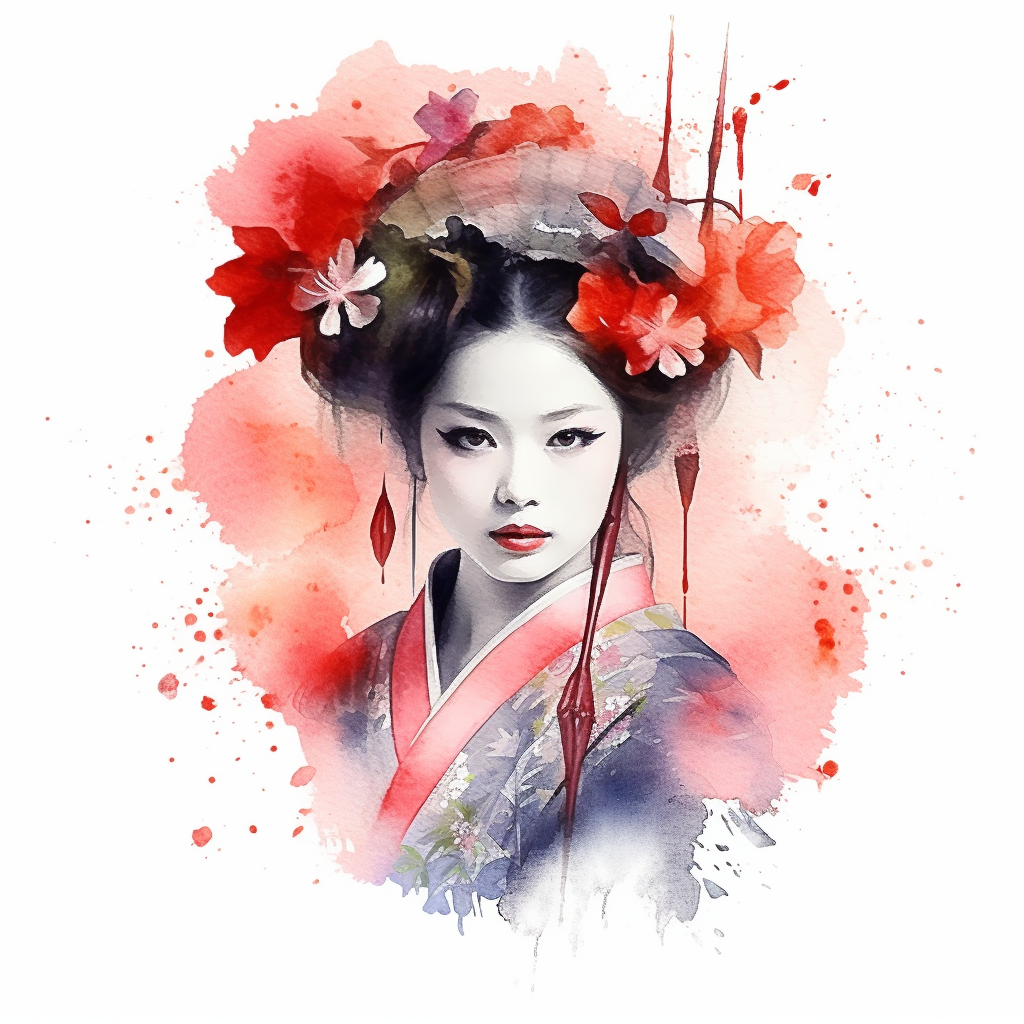 geisha cliparts