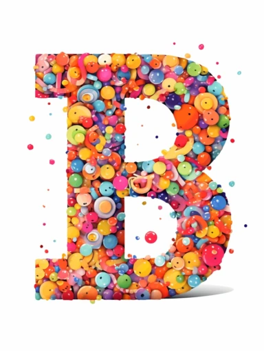 The capital letter D:in the Artistic style, clipart for nursery, vibrant colors,Vector, white background,Solid Background, Sharpness and clarity,masterpiece, trending on Artstation and Dribbble.