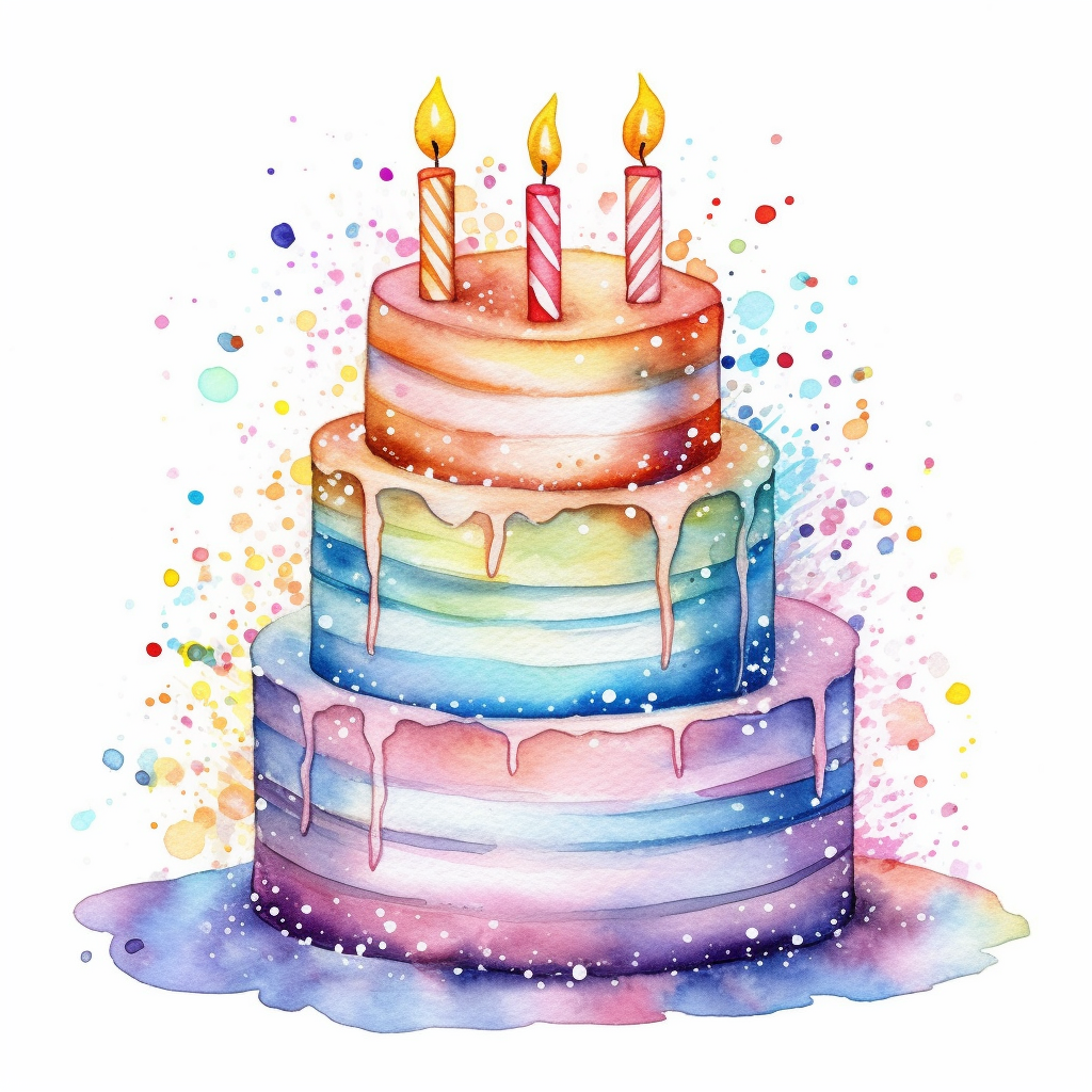 happy birthday cake clipart