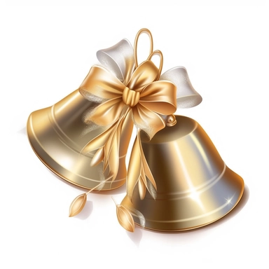 Wedding Bells: Wedding bells are associated with joyous occasions. Including bells in the clip art can convey a sense of celebration and happiness, gold, silver, or rose gold , clip art