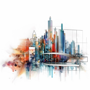 business data in the style of digital airbrushing, realistic yet stylized, digitally enhanced, clipart, 32k uhd, white background