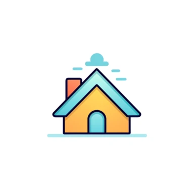 simple clipart minimalistic clean design that looks like a house roof