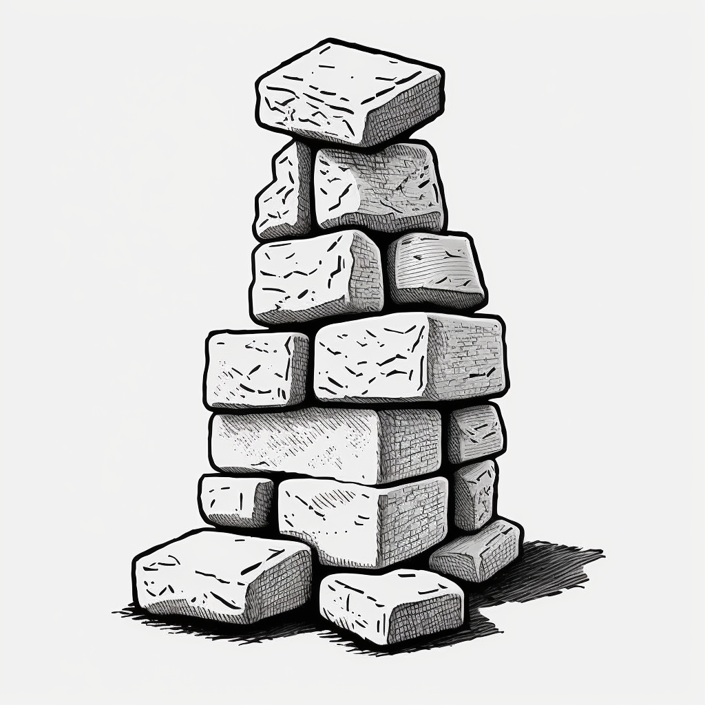 brick cliparts black
