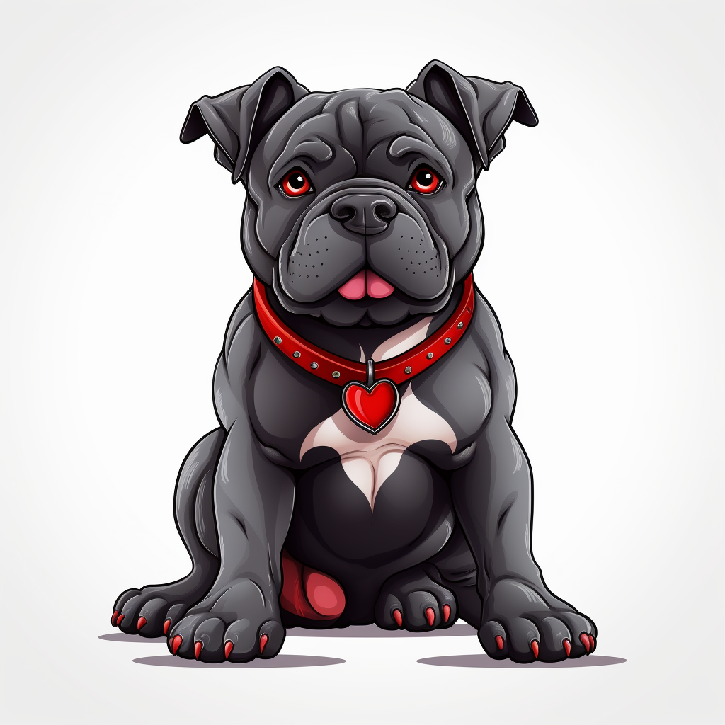 AMERICAN BULLY CLIPART, CARTOON, VECTOR, STRONG DOG, MUSCLE, AMERICAN ...