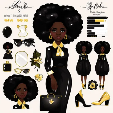 Fashion girl clipart, Girl boss clipart, Black girl png, Afro girl clipart, Black girl magic, Boss lady clipart, Black woman clipart, goodnotes, 2: 3, 4k