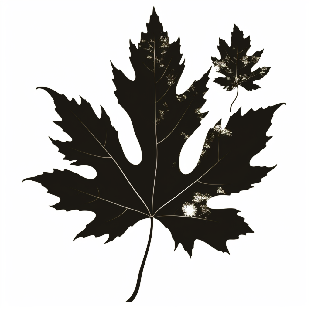 leaf silhouette cliparts