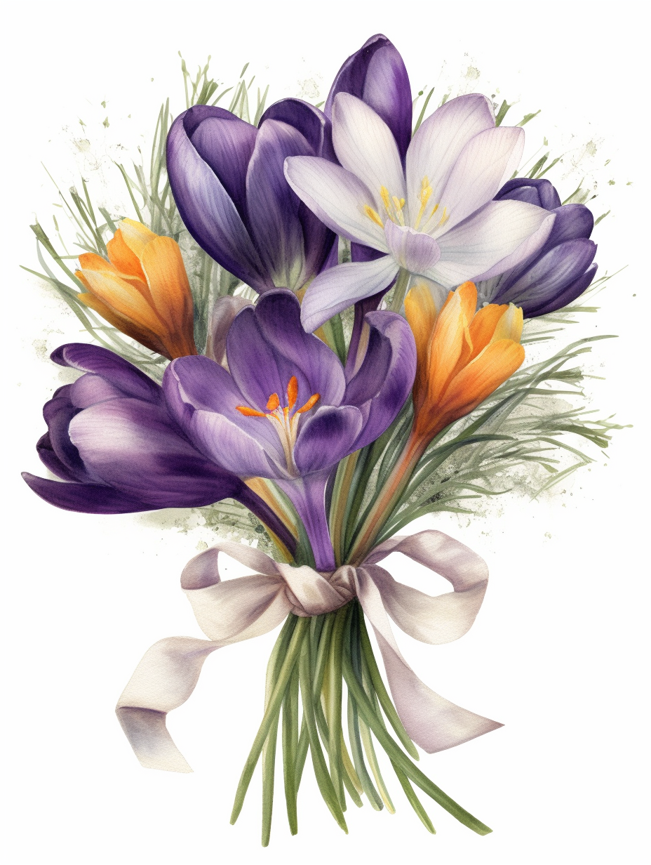 crocus cliparts