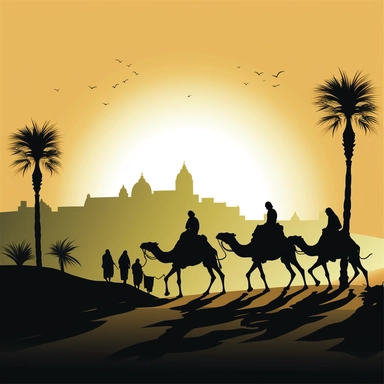 from distance clipart Jewish Arab biblical world