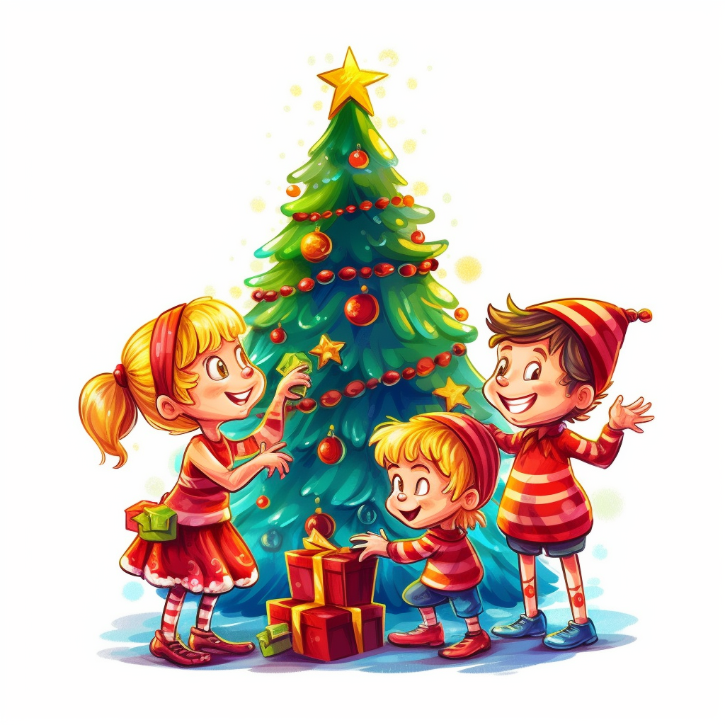 christmas elves clipart