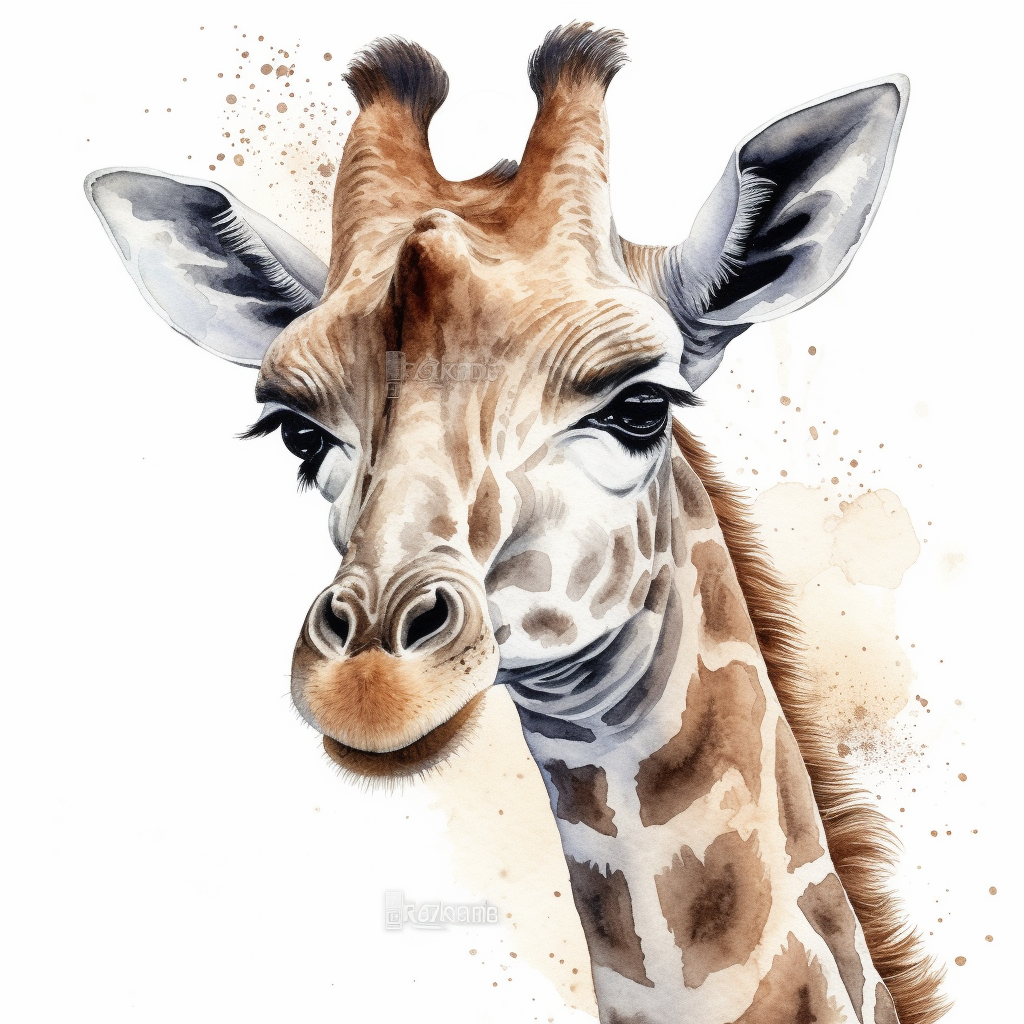 giraffe drawing cliparts