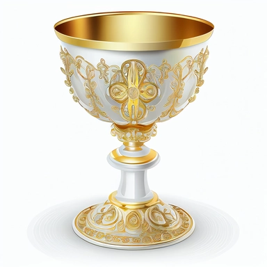beautiful first communion chalice clipart white background