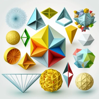 mathematical illustration of multiview geometry, clipart, 8K