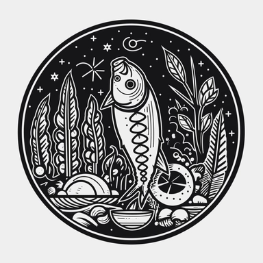 native food ,sticker, vintage,minimal lines, minimalism, black and white, clipart