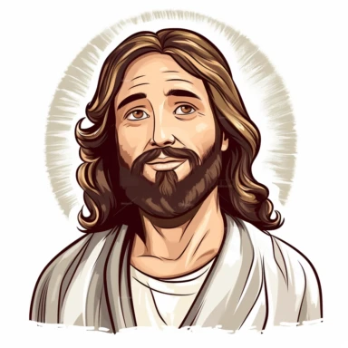 clipart of jesus christ christmas white background