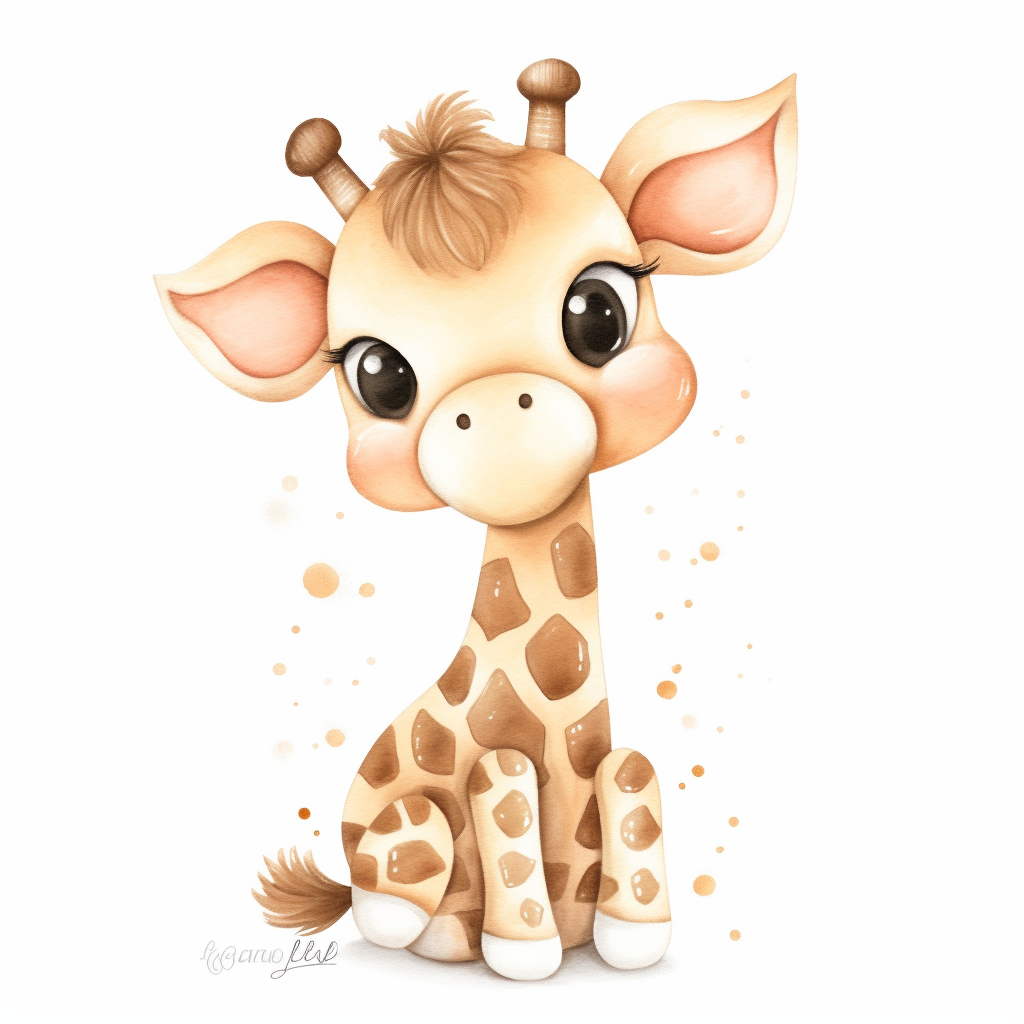 cute giraffe clipart
