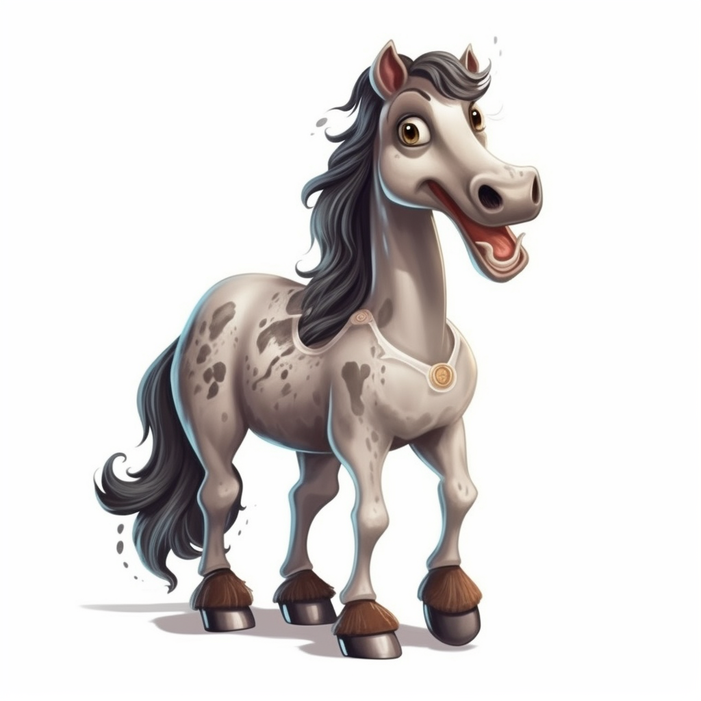 cartoon horses clipart