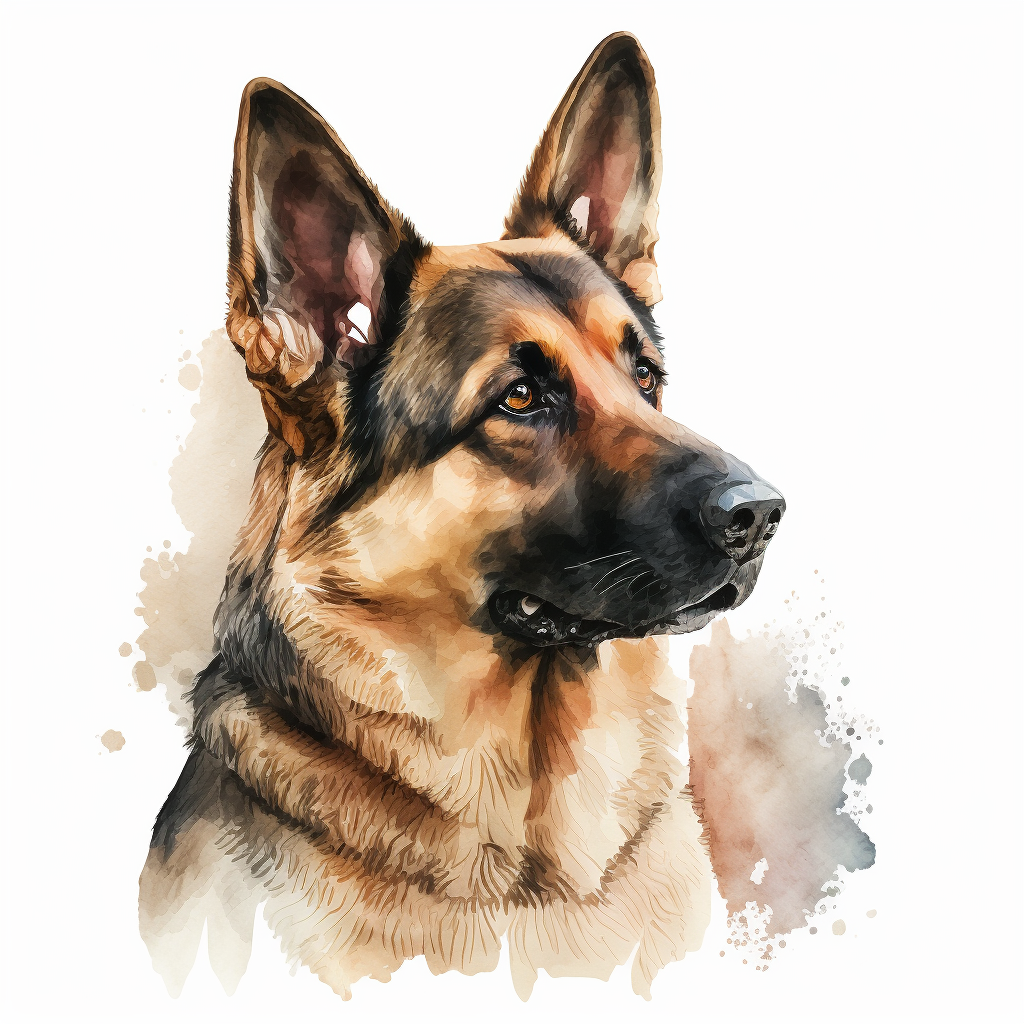 german shepherd clipart