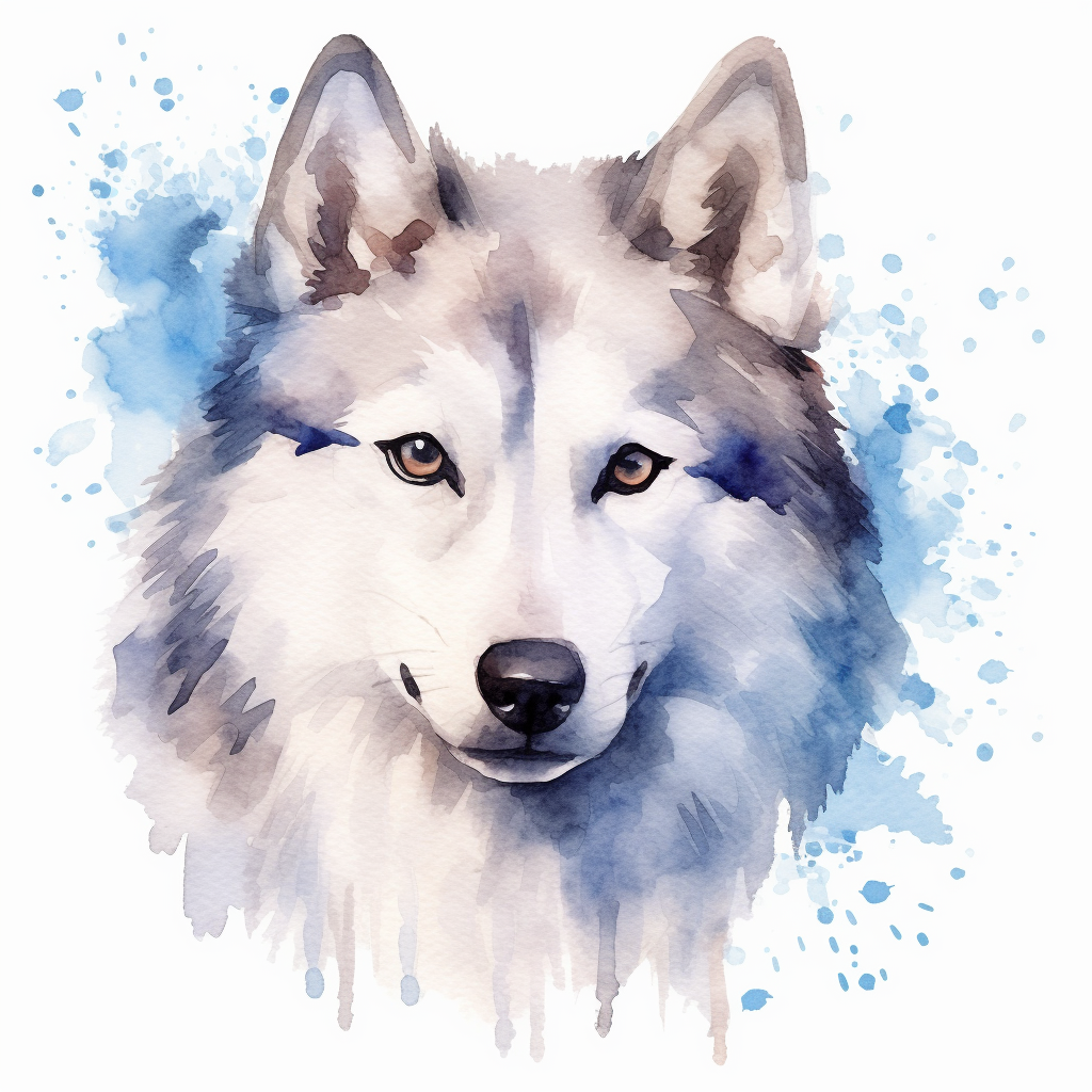 husky cliparts