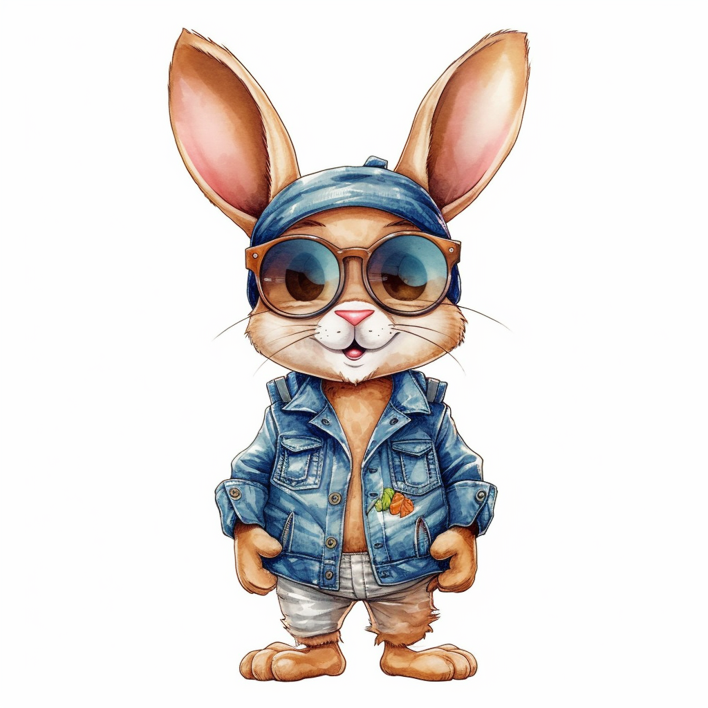 friendly bunny cliparts