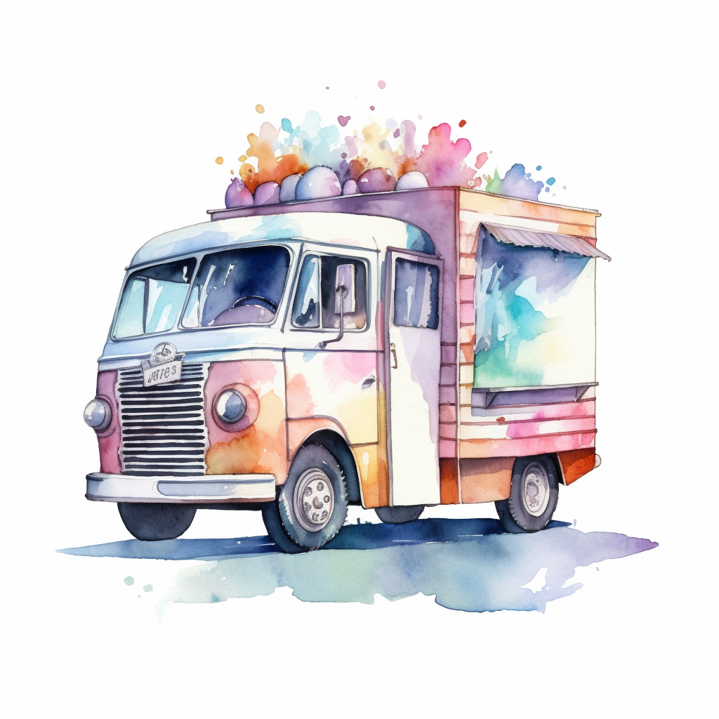 ice cream truck clipart