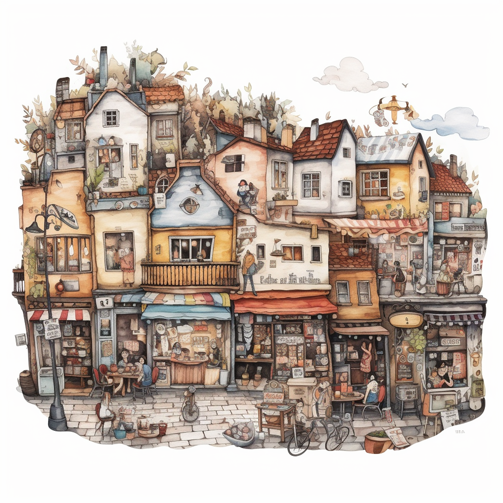 neighborhood cliparts