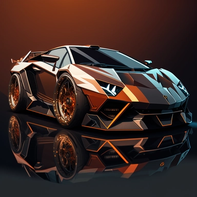 car unreal engine, vector, sharp focus, super detailed, illustration, 16:9, v4, q2, 16k, High quality, clipart style