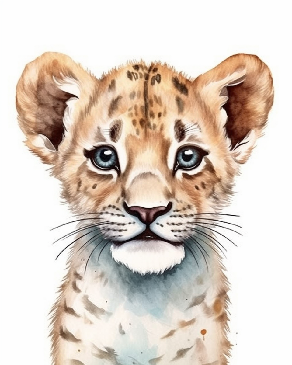 lion head clipart