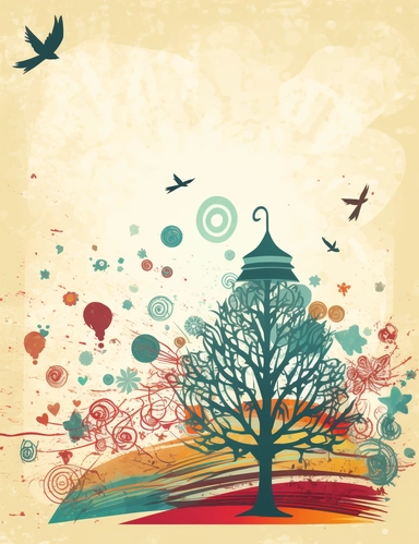 create a backgrournd for journal paper, holiday clipart, happy, bright, against a light background