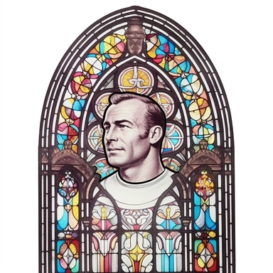 in the style of baroque madness, stained glass window clipart, white background, church window, cathedral window, religious art, medieval art, Gothic art, colored glass, leadlight window