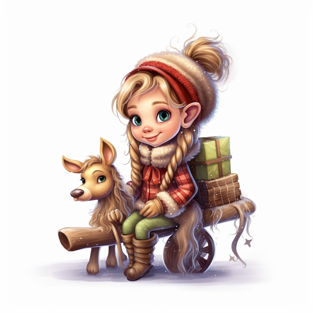 cute reindeer clipart