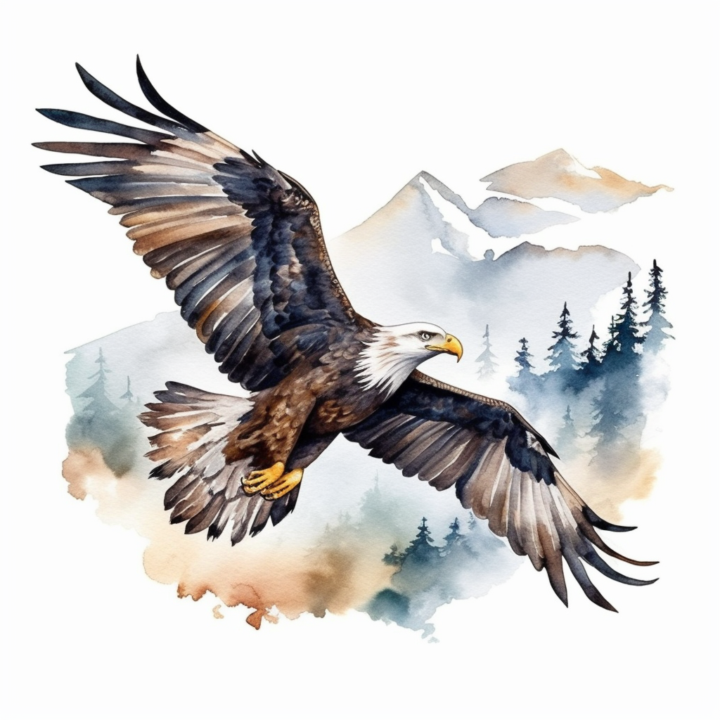 cartoon eagle clipart