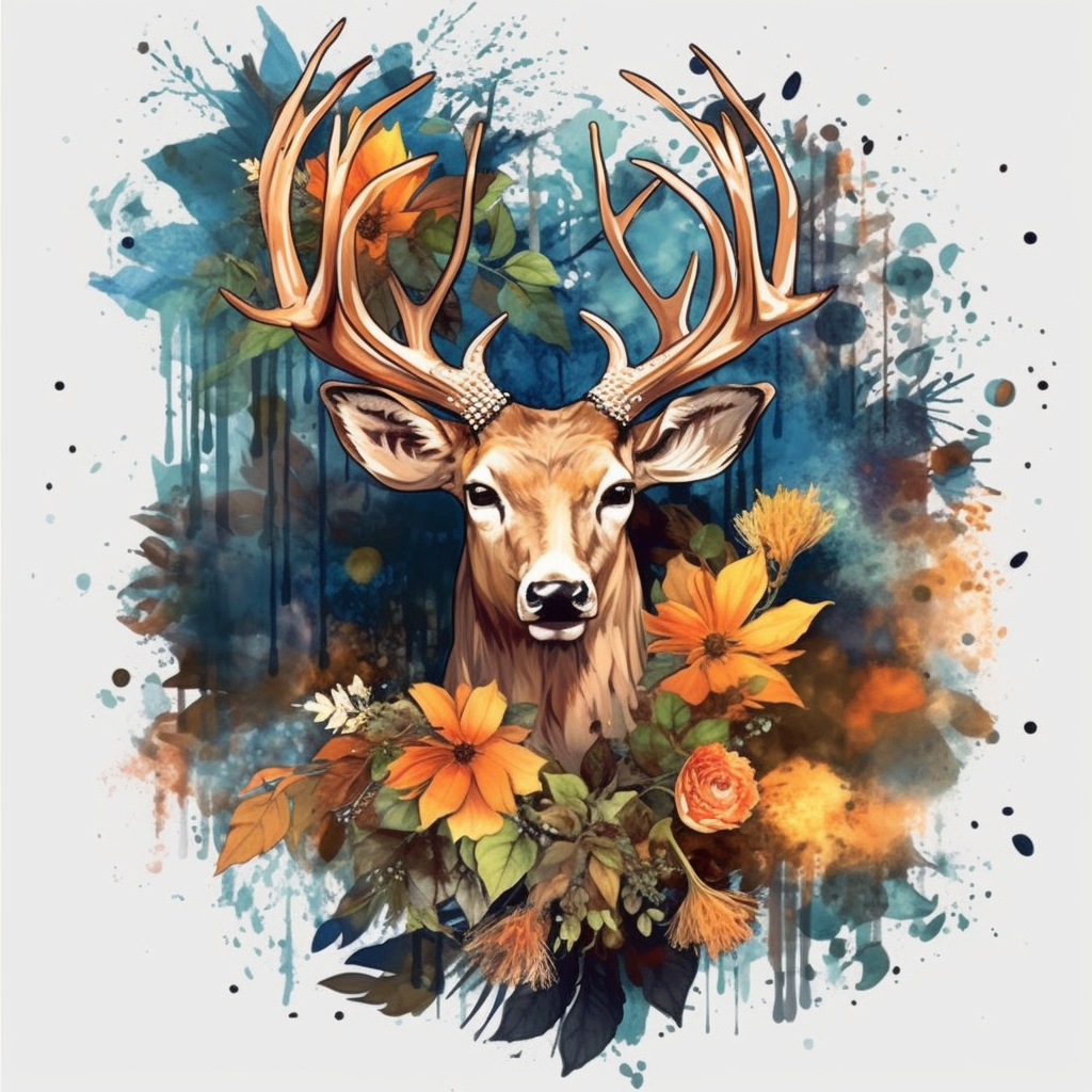 deer head cliparts