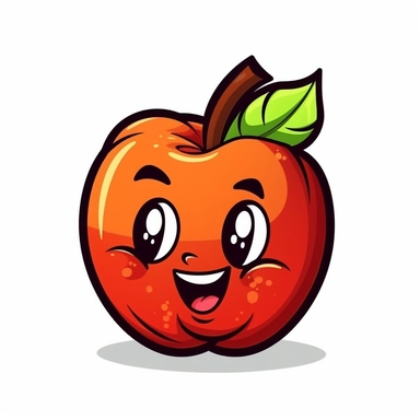 Create a unique clipart of an apple using Midjourney's cartoon style. The apple should be the main focus with a plain, high-contrasted background that emphasizes its features. Make sure the apple is recognizable and visually appealing, with a cartoonish touch that adds personality and charm. Let Midjourney's AI art generator bring your clipart to life!