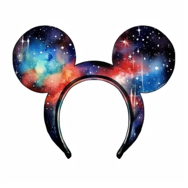 handpainted modern mickey mouse ears clipart