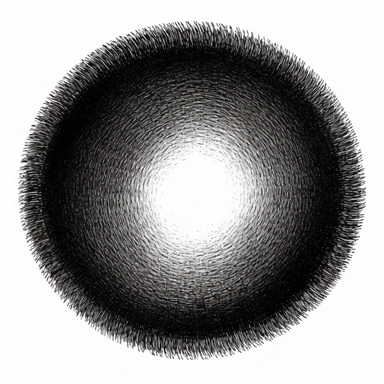 black circle clipart, contemporary, style of Silvia Mecozzi, crosshatch+Gaussianblur+eye+darkness, black and white, solid white background, blank white background, high resolution, no text fonts letters watermark words typography slogans signature logos
