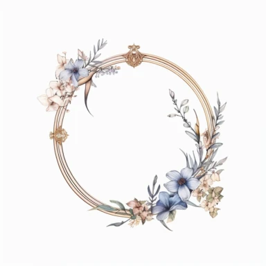 watercolor, logo design template and monogram concept in trendy linear style - floral frame with copy space for text or letter - emblem for fashion, beauty and jewelry industry, wedding invitation, social png Full body realistic cartoon in 32K UHD cute. 15 cm thick outline. Black color. There was no shadow on the ground. 8k with realistic watercolors and detailed illustrations. PNG clipart, transparent white background